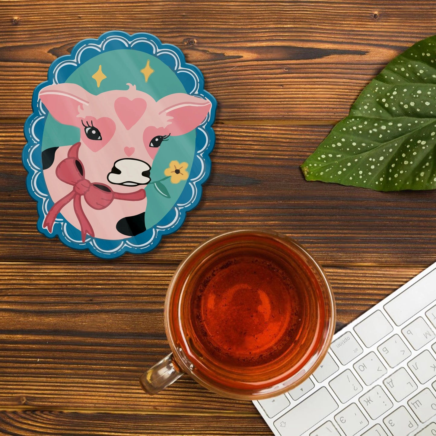 COW PRINCESS ACRYLIC COASTER