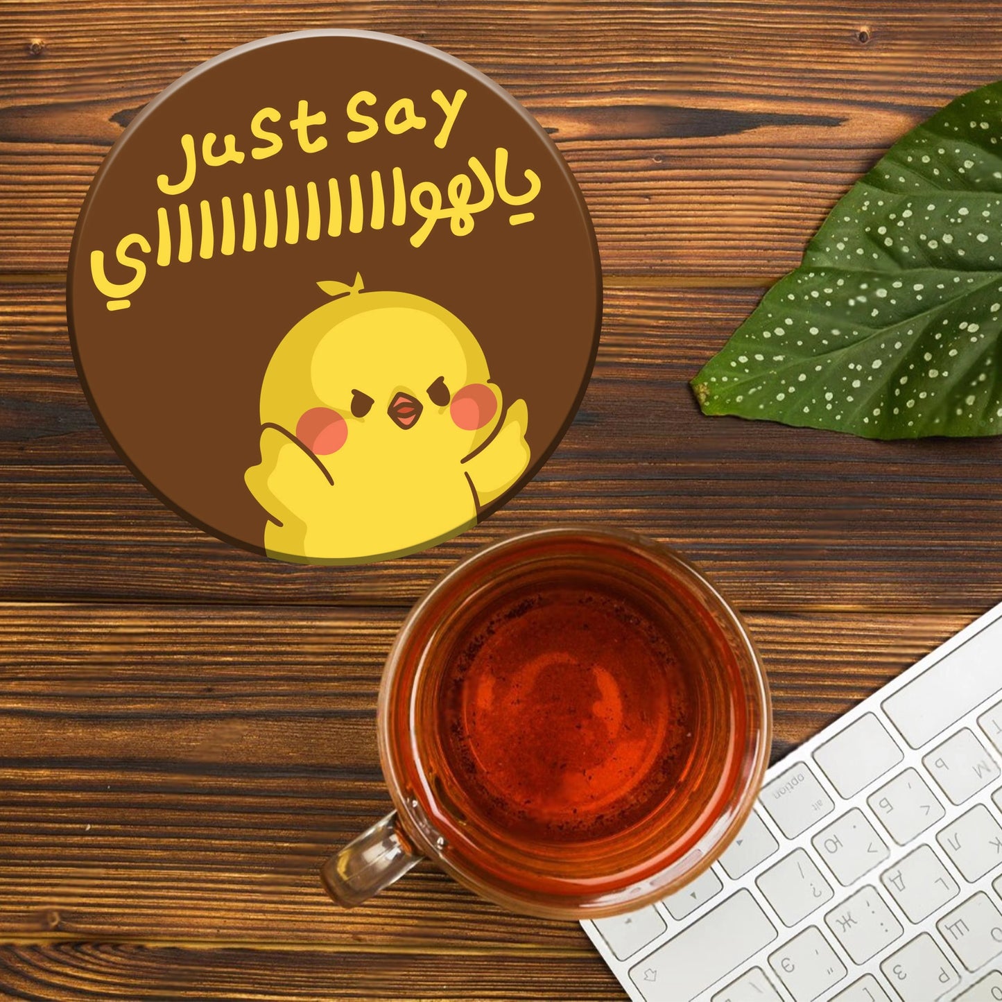 JUST SAY YALAHWEEEE ACRYLIC COASTER