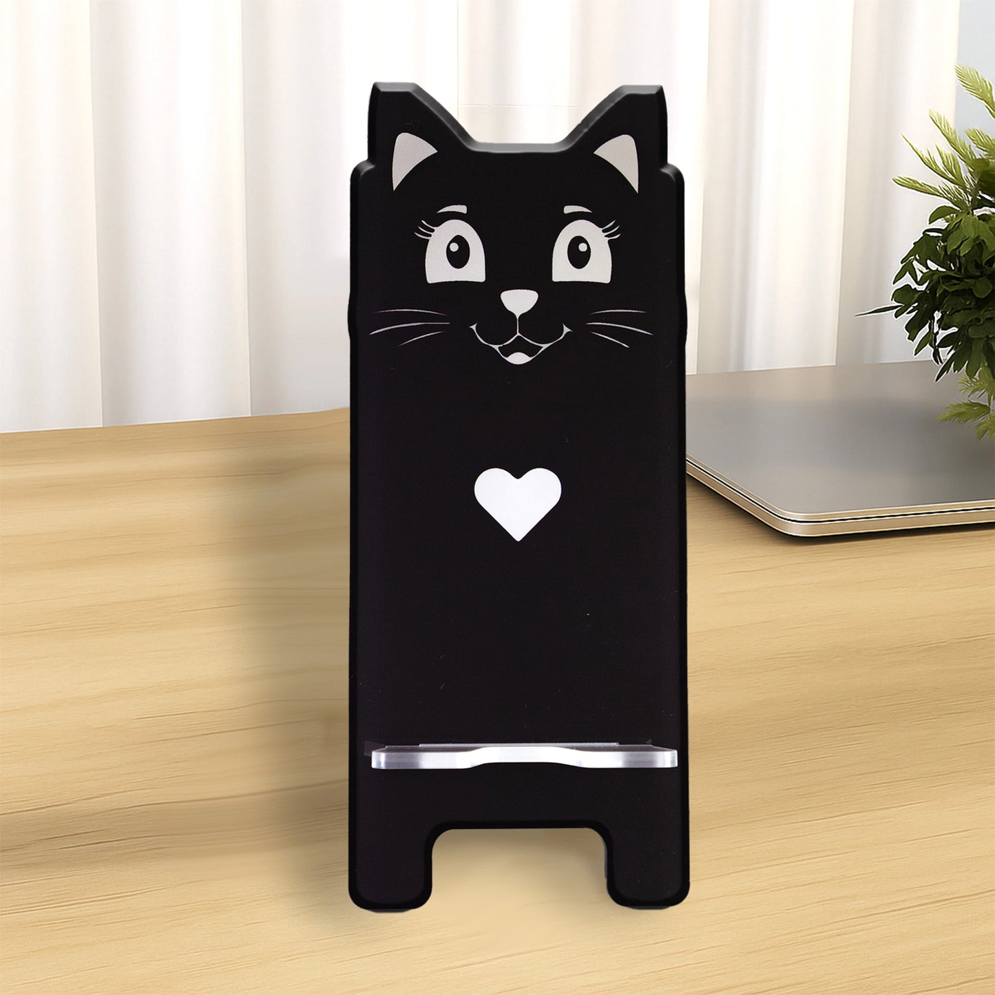 CUTE BLACK CAT ACRYLIC MOBILE STAND