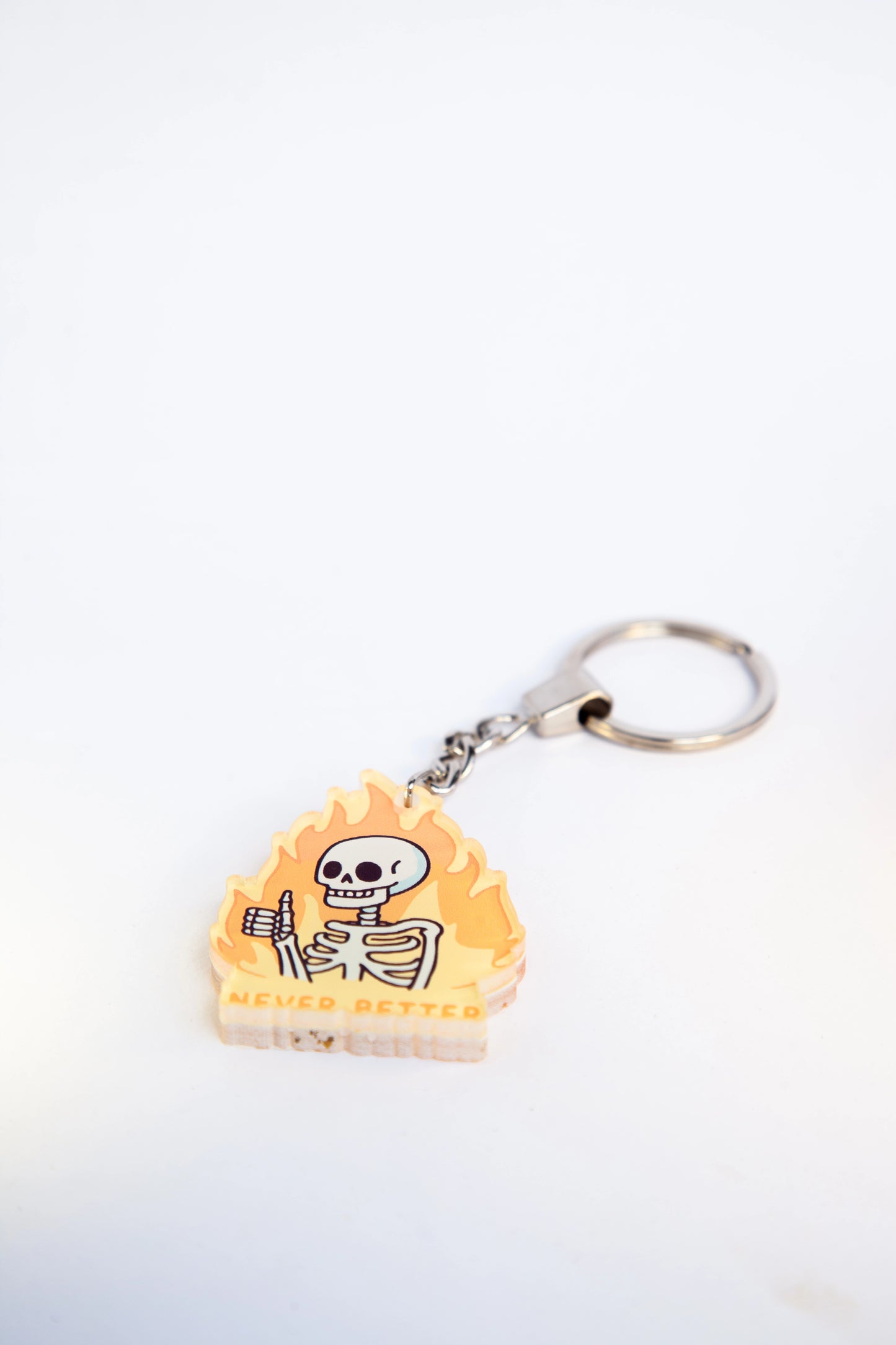NEVER BETTER ACRYLIC KEYCHAINS