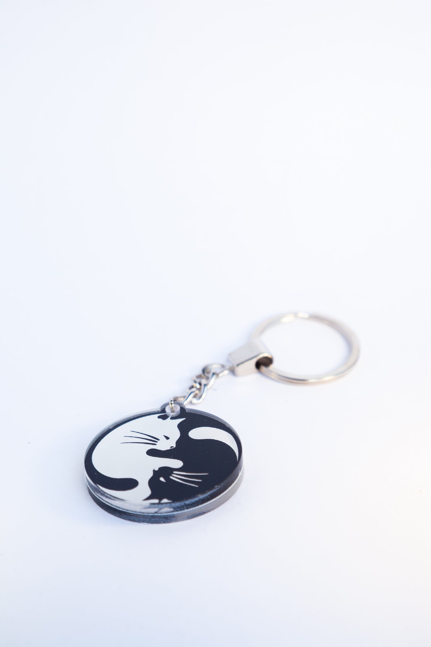 YIN YANG CAT TAO KEYCHAINS