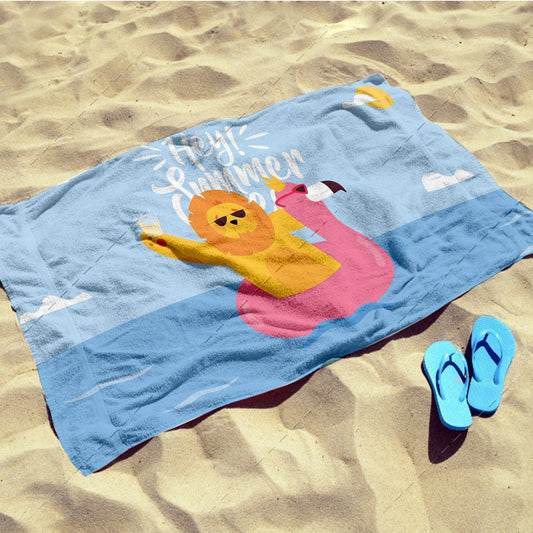Hey Summer – Lion Floatie Beach Towel
