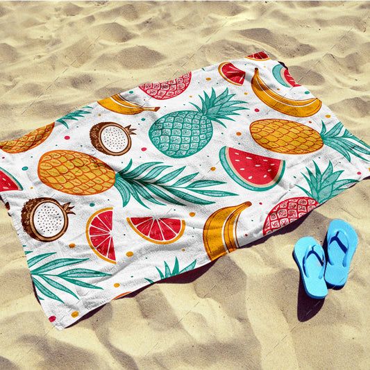 Tropical Fruit Punch Beach Towel