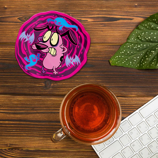 COURAGE THE COWARDY DOG ACRYLIC COASTER