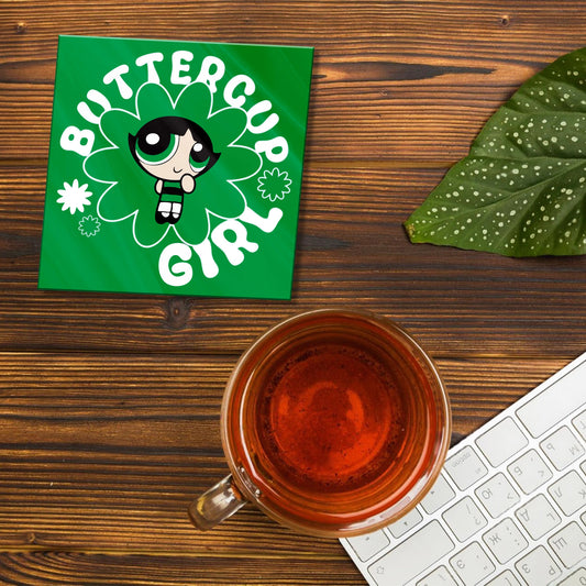 BUTTER CUP- POWERPUFF ACRYLIC COASTER