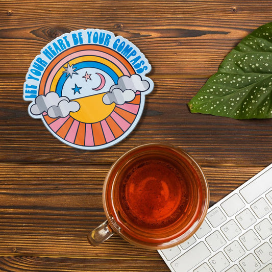 LET YOUR HEART BE YOUR COMPASS ACRYLIC COASTER