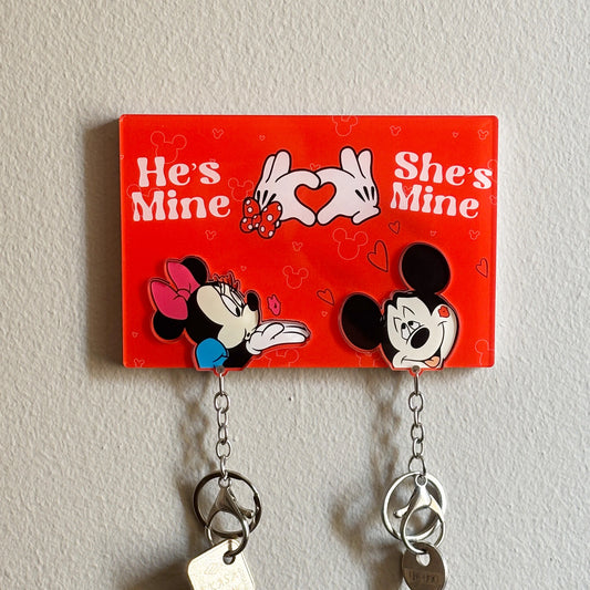 DISNEY MICKEY MINNIE MOUSE KEY HOLDER