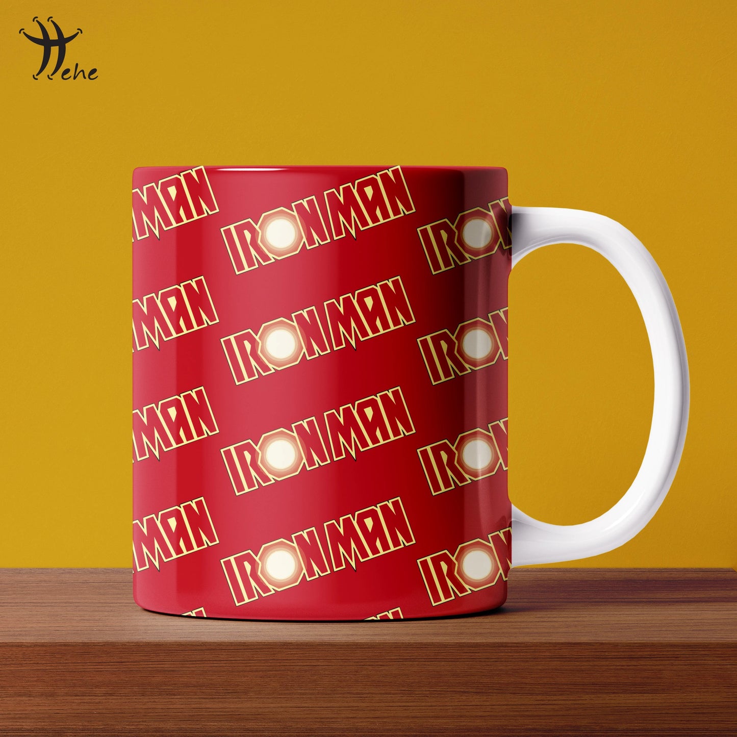 RED IRON MAN MUG
