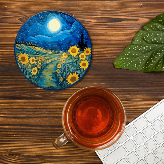 ART ACRYLIC COASTER( VAN GOGH STYLE)