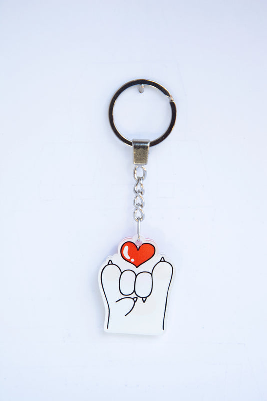 LOVE YOU CAT ACRYLIC KEYCHAINS