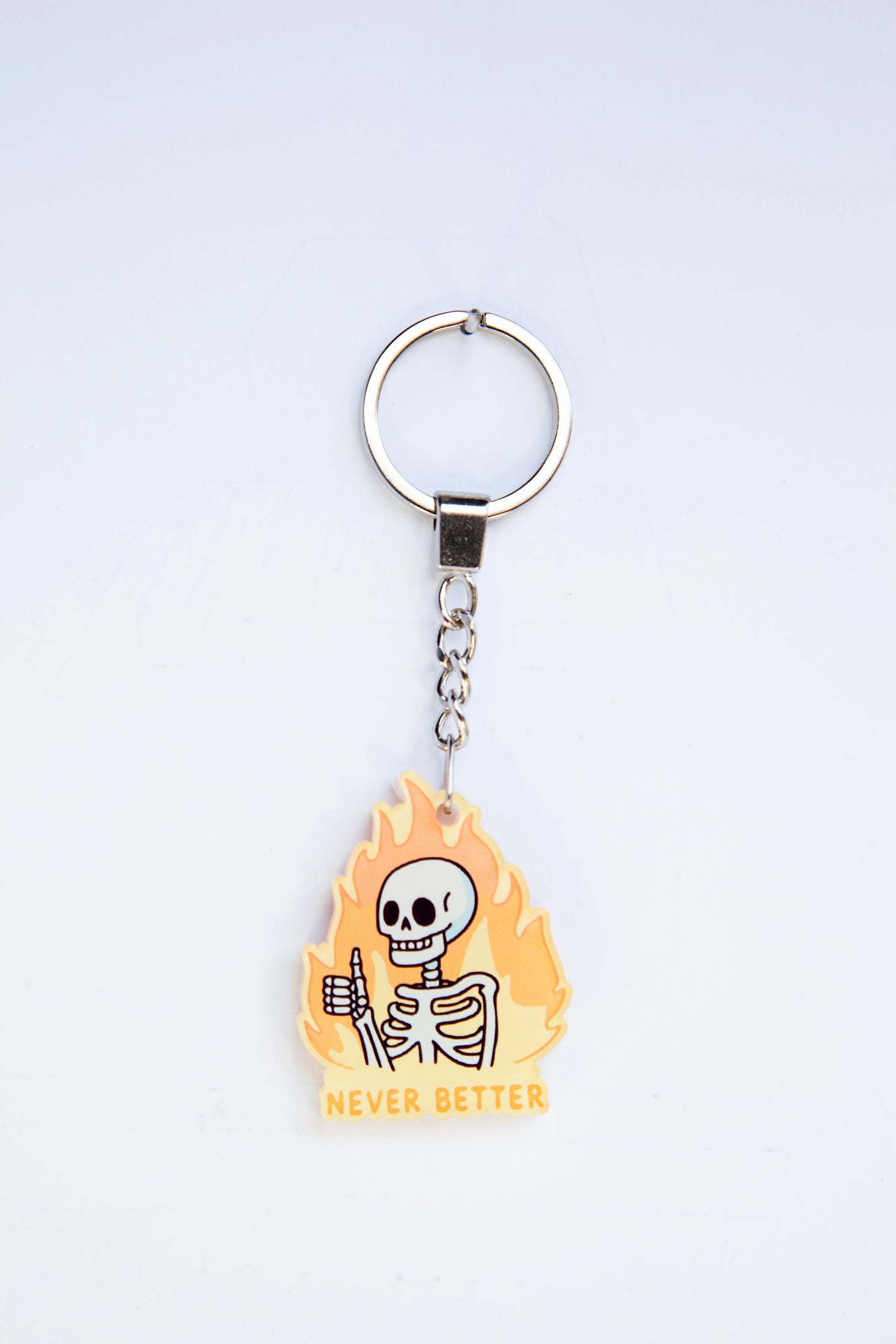 NEVER BETTER ACRYLIC KEYCHAINS