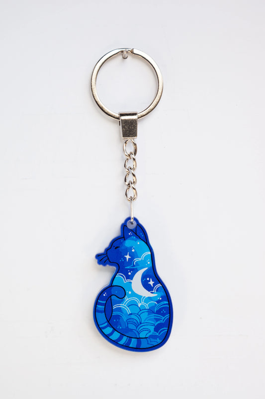 MOON SPIRIT CAT ACRYLIC KEYCHAINS