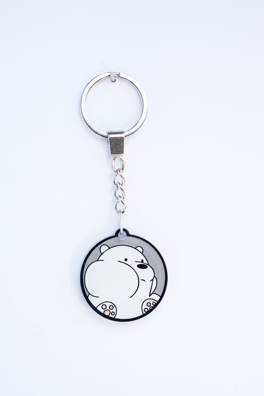 ICE BEAR ACRYLIC KEYCHAINS