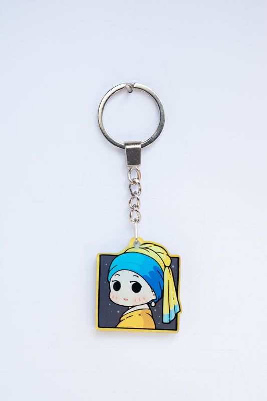 GIRL WITH A PEARl EARRING KEYCHAINS