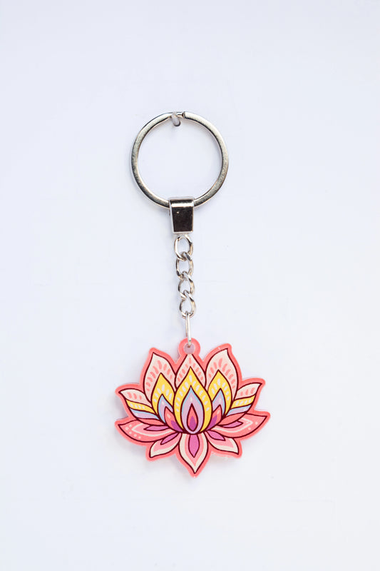 LOTUS FLOWER ACRYLIC KEYCHAINS