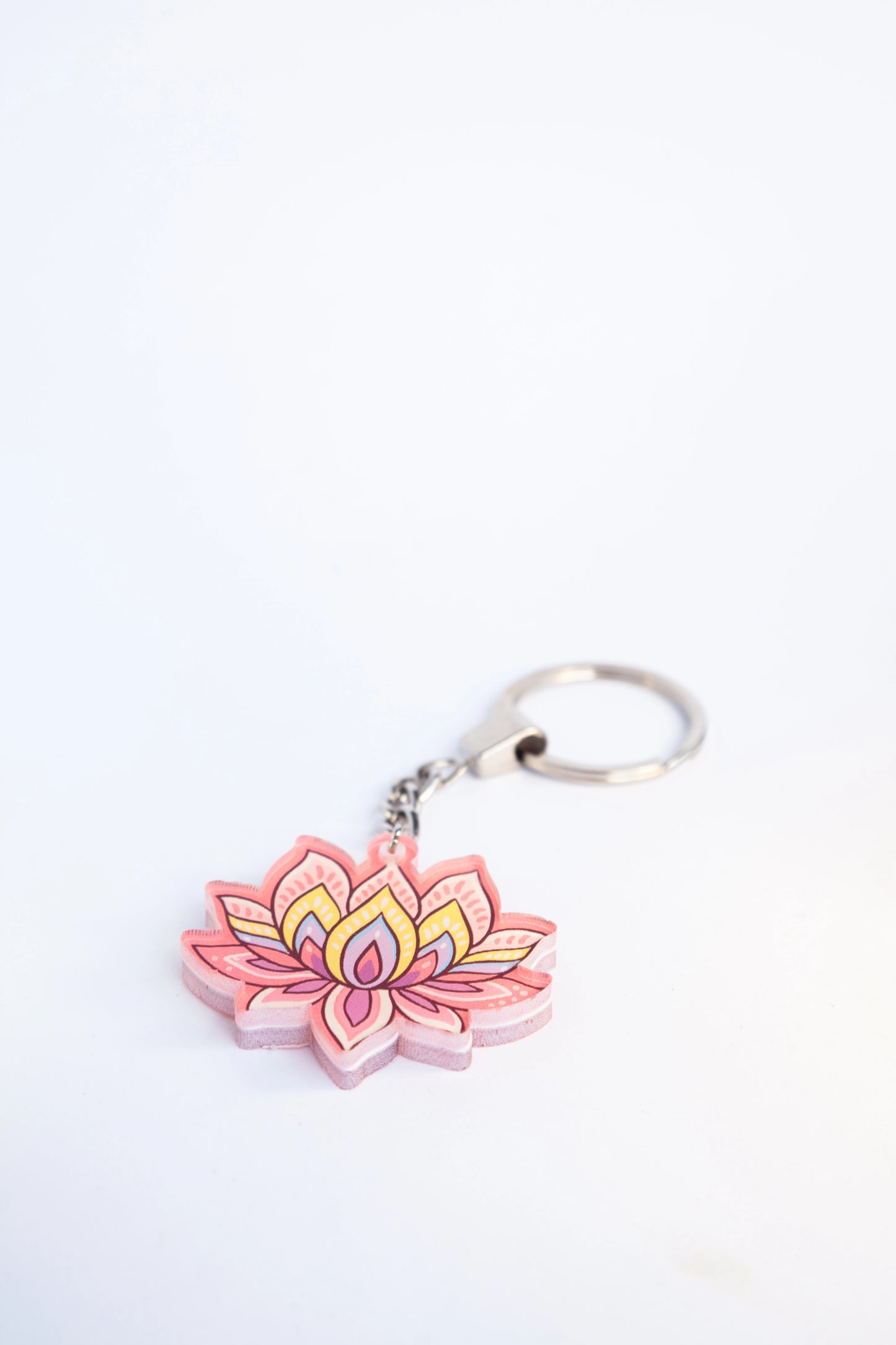 LOTUS FLOWER ACRYLIC KEYCHAINS