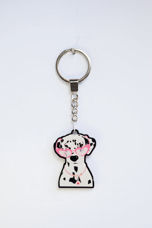 DALMATIAN ACRYLIC KEYCHAINS