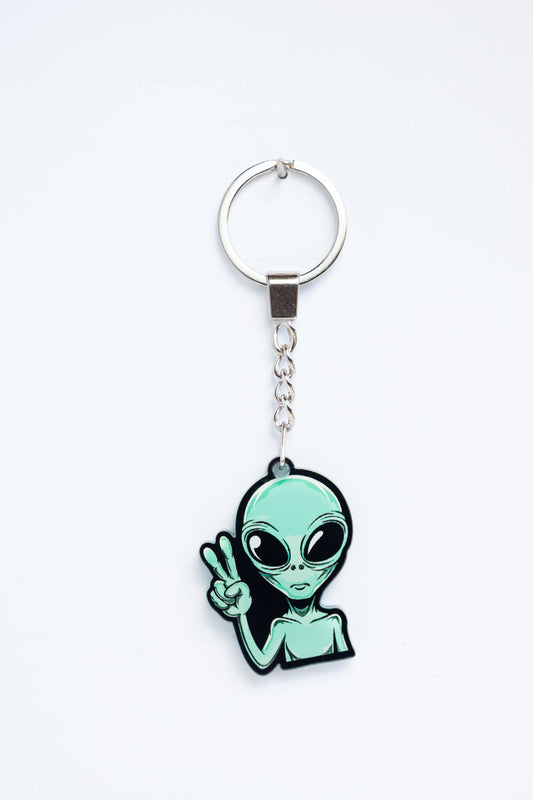 PEACE ALIEN ACRYLIC KEYCHAINS