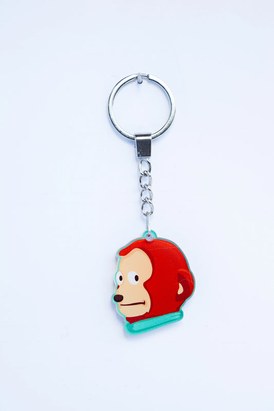 SIDE EYE MONKEY ACRYLIC KEYCHAINS