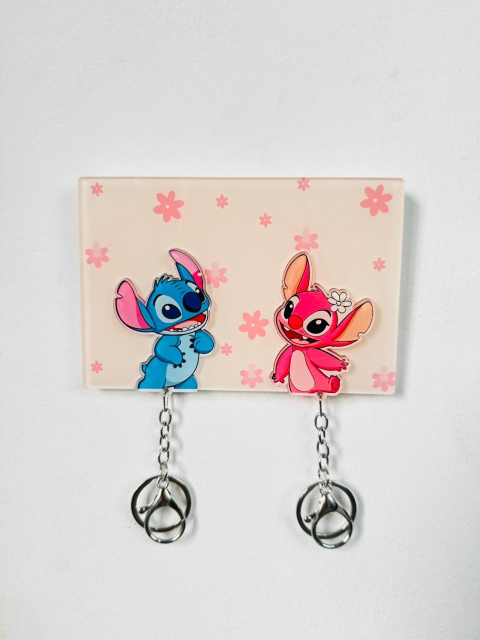 STITCH AND ANGEL KEY HOLDER